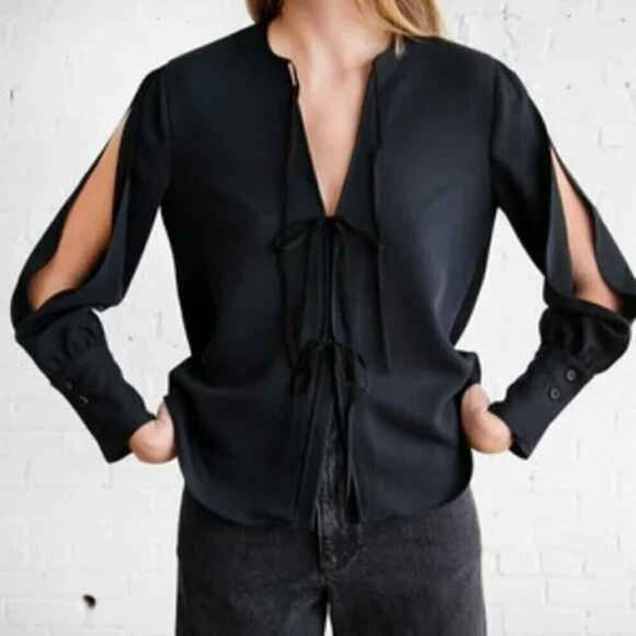 Rachel Comey Meryl Blouse in Black - Picture 1 of 16